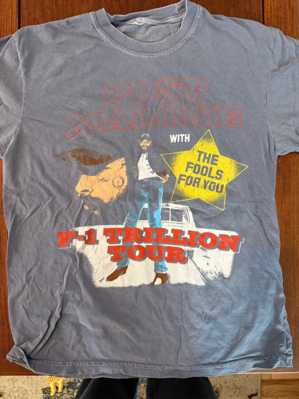 Post Malone Gray Graphic Tour Tee - F-1 Trillion Tour